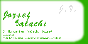jozsef valachi business card