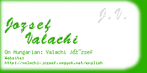 jozsef valachi business card